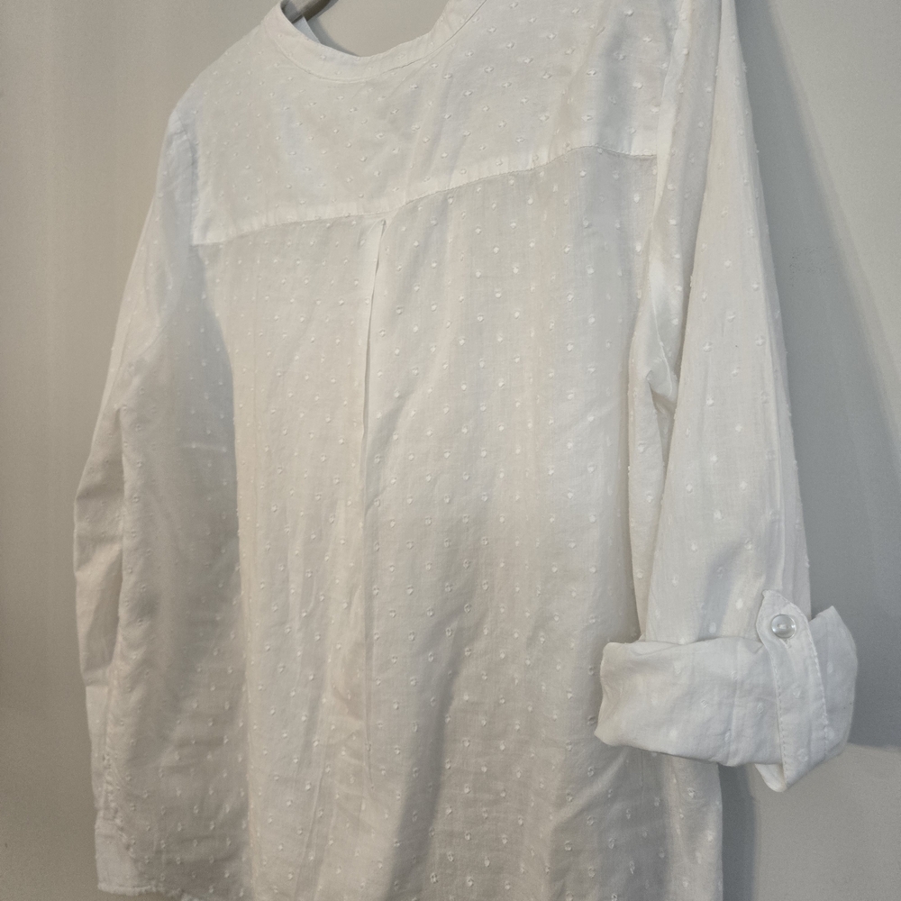 Westport White Textured Blouse - Picture 4 of 6